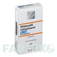 СИЛДЕНАФІЛ (SILDENAFIL) 50 мг таблетки 4 шт - Силденафіл RATIOPHARM