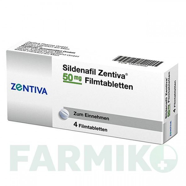 СИЛДЕНАФІЛ (SILDENAFIL) 50 мг таблетки 4 шт - Силденафіл ZENTIVA