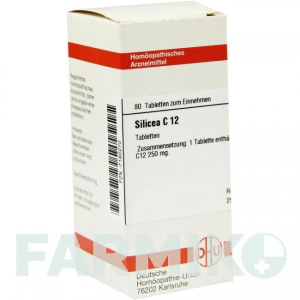 СИЛИЦЕА (SILICEA) C 12 таблетки 80 шт - Гомеопатия DHU