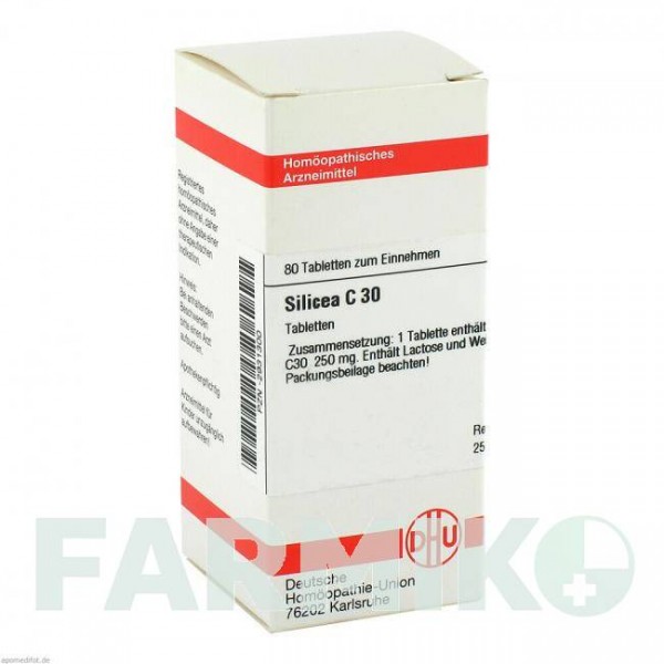 СИЛИЦЕА (SILICEA) C 30 таблетки 80 шт - Гомеопатия DHU