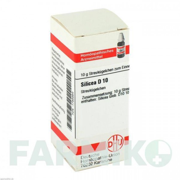 СИЛИЦЕА (SILICEA) D 10 глобули 10 г - Гомеопатия DHU