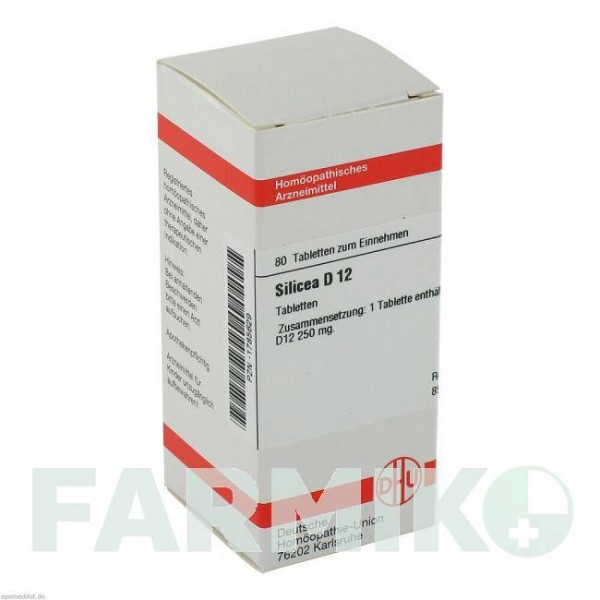 СИЛИЦЕА (SILICEA) D 12 таблетки 80 шт - Гомеопатия DHU