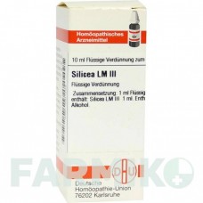 СИЛИЦЕА (SILICEA) LM III раствор 10 мл - Гомеопатия DHU