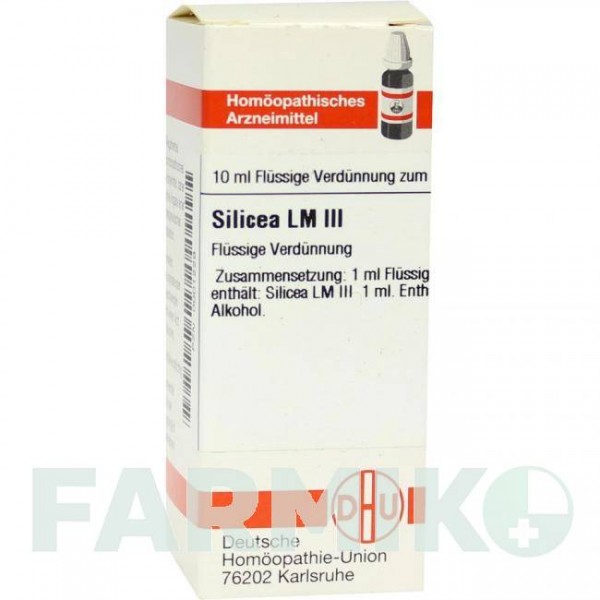 СИЛИЦЕА (SILICEA) LM III раствор 10 мл - Гомеопатия DHU