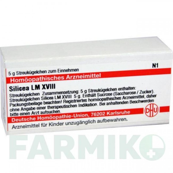 СИЛИЦЕА (SILICEA) LM XVIII глобули 5 г - Гомеопатия DHU