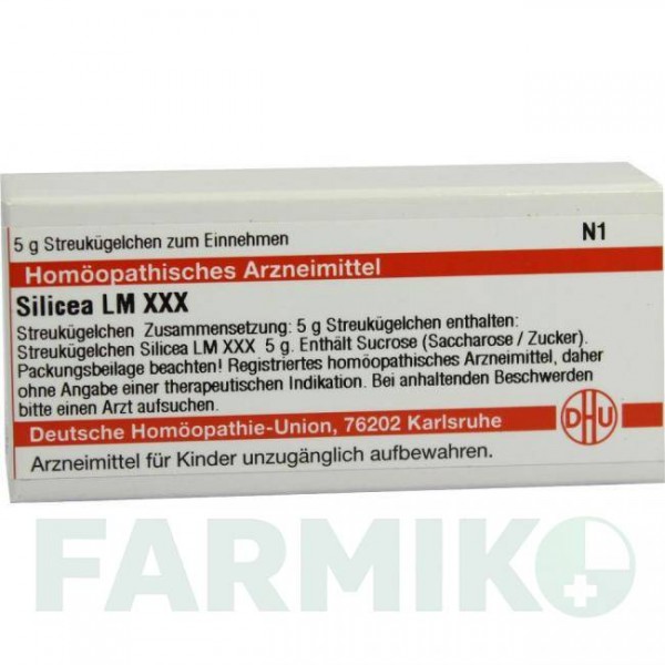 СИЛИЦЕА (SILICEA) LM XXX глобули 5 г - Гомеопатия DHU