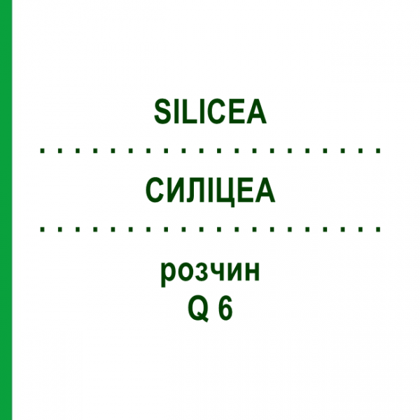СИЛИЦЕА (SILICEA) Q 6 раствор 15 мл - Гомеопатия GUDJONS
