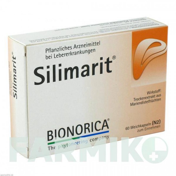 СИЛИМАРИТ (SILIMARIT) капсулы 60 шт - Плоды расторопши пятнистой BIONORICA