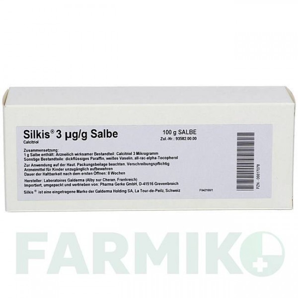 СІЛКІС (SILKIS) 3 мкг/г мазь 100 г - Кальцитріол PHARMA GERKE