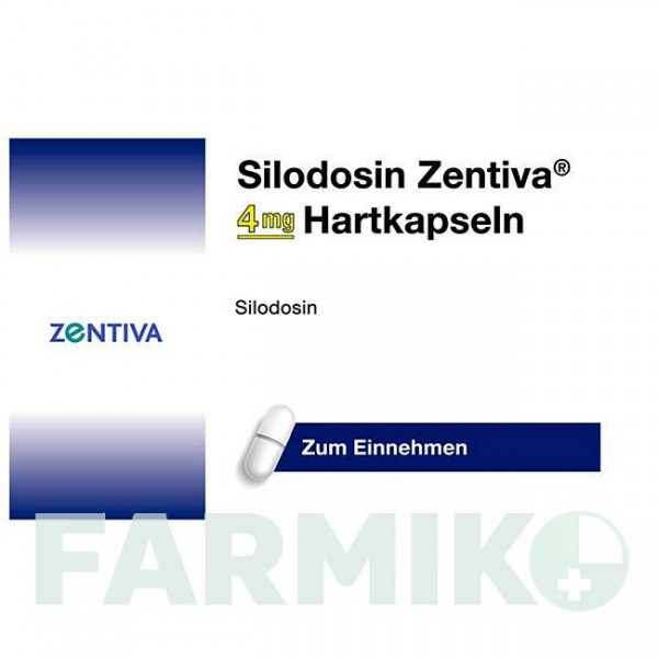 СИЛОДОЗИН (SILODOSIN) 4 мг капсули 100 шт - Силодозин ZENTIVA