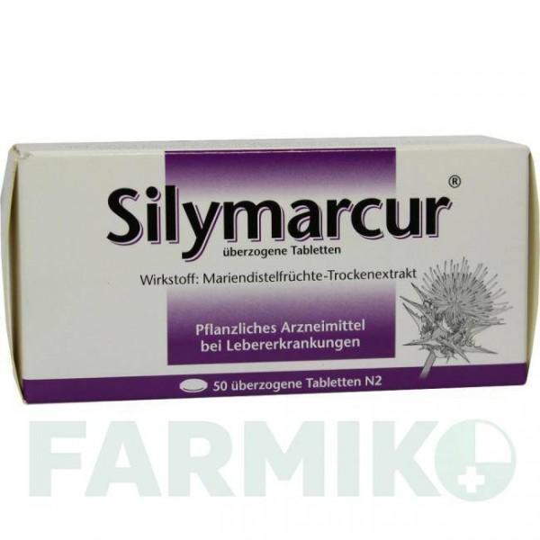 СИЛІМАРКУР (SILYMARCUR) таблетки 50 шт - Плоди розторопші плямистої RODISMA-MED PHARMA
