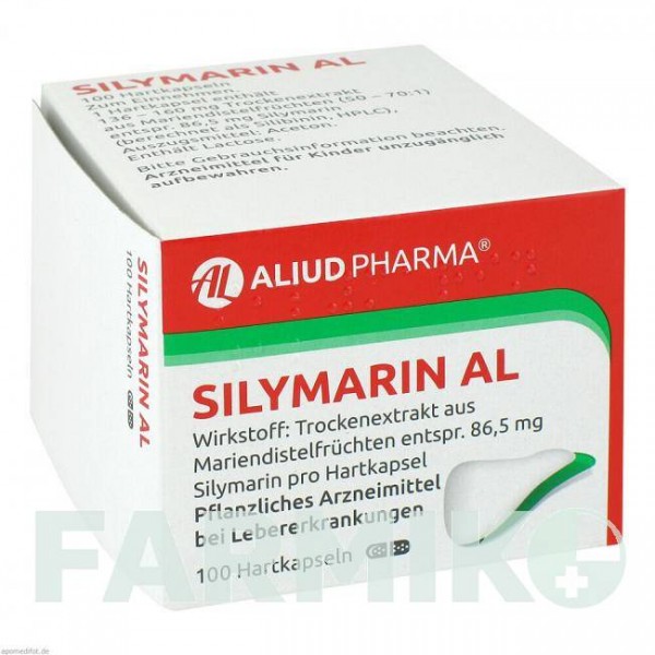 СИЛИМАРИН (SILYMARIN) капсулы 100 шт - Плоды расторопши пятнистой ALIUD PHARMA