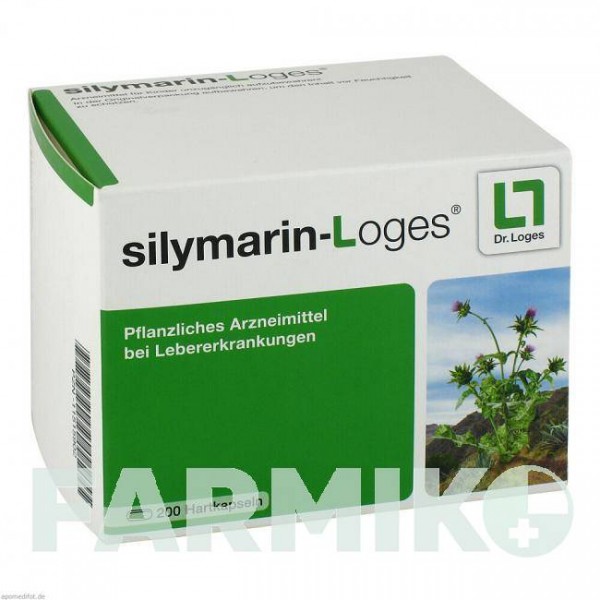 СИЛИМАРИН (SILYMARIN) капсулы 200 шт - Плоды расторопши пятнистой DR.LOGES