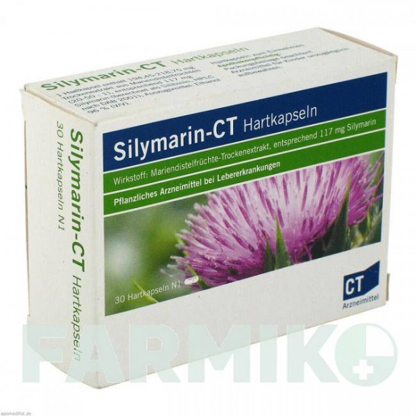 СИЛІМАРИН (SILYMARIN) капсули 30 шт - Плоди розторопші плямистої RATIOPHARM