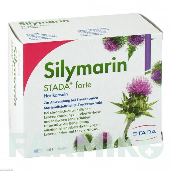 СИЛИМАРИН (SILYMARIN) капсулы 100 шт - Плоды расторопши пятнистой STADA