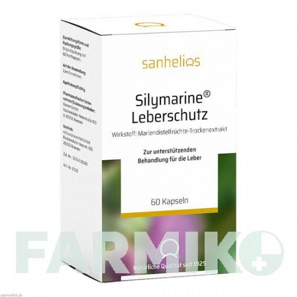 СИЛІМАРИНЕ (SILYMARINE) капсули 60 шт - Плоди розторопші плямистої ROHA