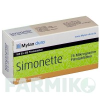 СИМОНЕТТЕ (SIMONETTE) 75 мкг таблетки 6x28 шт - Дезогестрел VIATRIS