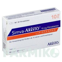 СИМВА (SIMVA) 10 мг таблетки 30 шт - Симвастатин ARISTO PHARMA