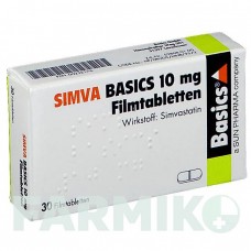 СИМВА (SIMVA) 10 мг таблетки 30 шт - Симвастатин BASICS