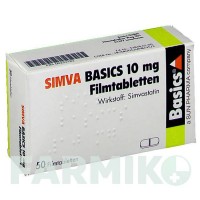 СИМВА (SIMVA) 10 мг таблетки 50 шт - Симвастатин BASICS