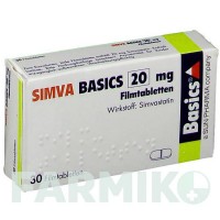 СИМВА (SIMVA) 20 мг таблетки 30 шт - Симвастатин BASICS