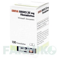 СИМВА (SIMVA) 20 мг таблетки 100 шт - Симвастатин BASICS