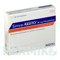 СИМВА (SIMVA) 30 мг таблетки 30 шт - Симвастатин ARISTO PHARMA