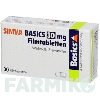 СИМВА (SIMVA) 30 мг таблетки 30 шт - Симвастатин BASICS