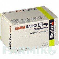 СИМВА (SIMVA) 30 мг таблетки 100 шт - Симвастатин BASICS