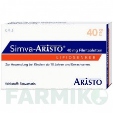 СИМВА (SIMVA) 40 мг таблетки 100 шт - Симвастатин ARISTO PHARMA