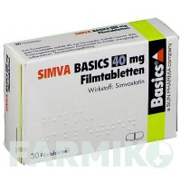 СИМВА (SIMVA) 40 мг таблетки 30 шт - Симвастатин BASICS