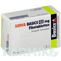 СИМВА (SIMVA) 40 мг таблетки 50 шт - Симвастатин BASICS