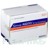 СИМВА (SIMVA) 80 мг таблетки 30 шт - Симвастатин ARISTO PHARMA