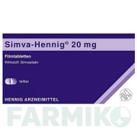 СІМВА ХЕННІГ (SIMVA HENNIG) 20 мг таблетки 30 шт - Симвастатин HENNIG