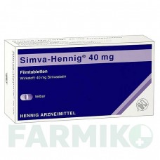 СИМВА ХЕННИГ (SIMVA HENNIG) 40 мг таблетки 50 шт - Симвастатин HENNIG