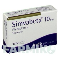СИМВАБЕТА (SIMVABETA) 10 мг таблетки 30 шт - Симвастатин BETAPHARM