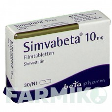 СИМВАБЕТА (SIMVABETA) 10 мг таблетки 30 шт - Симвастатин BETAPHARM