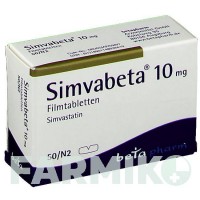 СИМВАБЕТА (SIMVABETA) 10 мг таблетки 50 шт - Симвастатин BETAPHARM