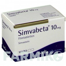 СИМВАБЕТА (SIMVABETA) 10 мг таблетки 100 шт - Симвастатин BETAPHARM