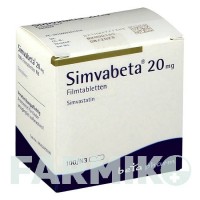 СИМВАБЕТА (SIMVABETA) 20 мг таблетки 100 шт - Симвастатин BETAPHARM