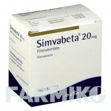 СИМВАБЕТА (SIMVABETA) 20 мг таблетки 100 шт - Симвастатин BETAPHARM