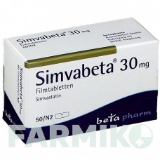 СИМВАБЕТА (SIMVABETA) 30 мг таблетки 50 шт - Симвастатин BETAPHARM