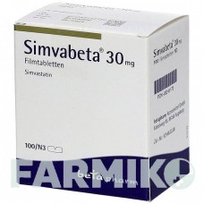 СИМВАБЕТА (SIMVABETA) 30 мг таблетки 100 шт - Симвастатин BETAPHARM