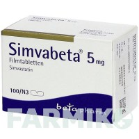 СИМВАБЕТА (SIMVABETA) 5 мг таблетки 100 шт - Симвастатин BETAPHARM