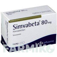 СИМВАБЕТА (SIMVABETA) 80 мг таблетки 50 шт - Симвастатин BETAPHARM