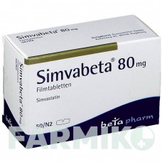 СИМВАБЕТА (SIMVABETA) 80 мг таблетки 50 шт - Симвастатин BETAPHARM