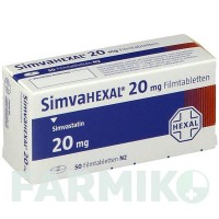 СИМВАГЕКСАЛ (SIMVAHEXAL) 20 мг таблетки 50 шт - Симвастатин HEXAL