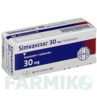 СИМВАГЕКСАЛ (SIMVAHEXAL) 30 мг таблетки 50 шт - Симвастатин HEXAL