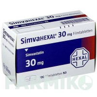 СИМВАГЕКСАЛ (SIMVAHEXAL) 30 мг таблетки 100 шт - Симвастатин HEXAL