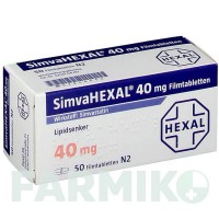 СИМВАГЕКСАЛ (SIMVAHEXAL) 40 мг таблетки 50 шт - Симвастатин HEXAL